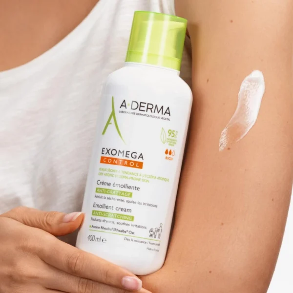 A-Derma Exomega Control емолиентен крем против разчесване, 400 мл — снимка 2