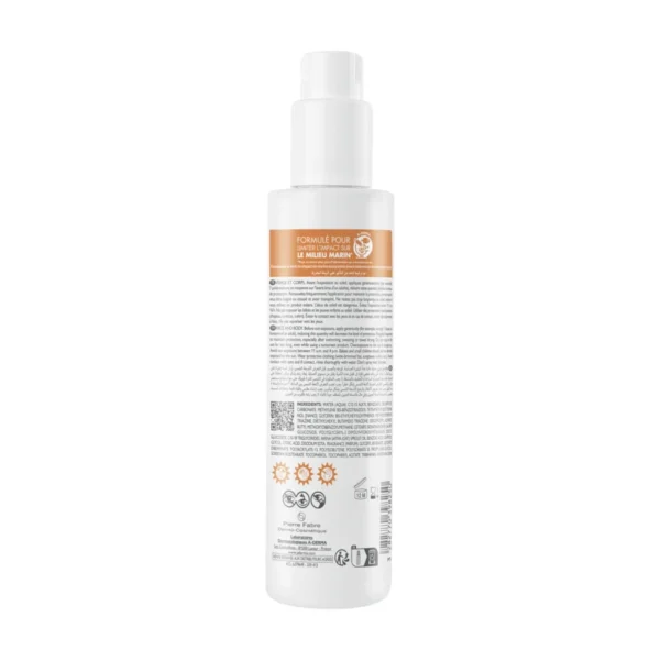 A-Derma Protect невидим слънцезащитен спрей SPF50+ за лице и тяло, 200 мл — снимка 2
