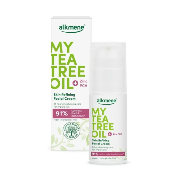 alkmene My Tea Tree Oil крем за лице с чаено дърво и цинк PCA, 50 мл — снимка 2