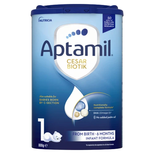 Aptamil Cesar Biotik 1 мляко за кърмачета от раждането, 800 г