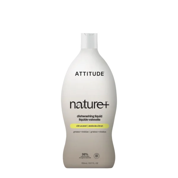Attitude Nature+ препарат за съдове с аромат на цитрус, 700 мл