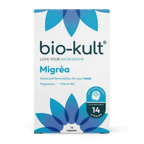 Bio-Kult Migréa пробиотик с магнезий и витамин B6, 15 капсули