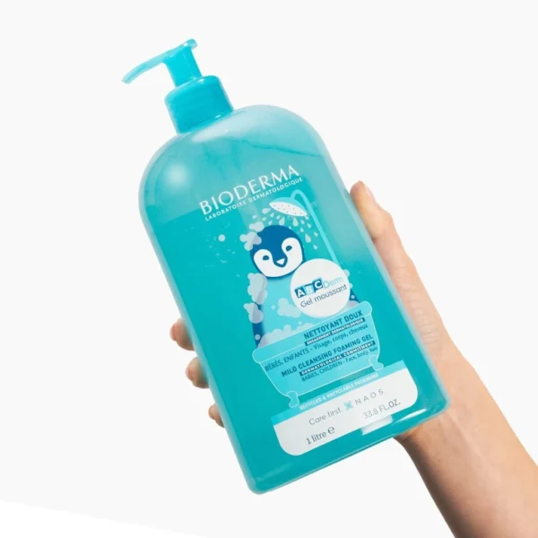 Bioderma ABCDerm Moussant мек измиващ гел за бебета и деца, 1 л — снимка 2
