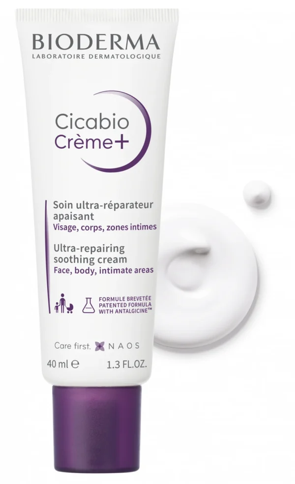 Bioderma Cicabio Crème+ ултравъзстановяващ успокояващ крем, 40 мл — снимка 3