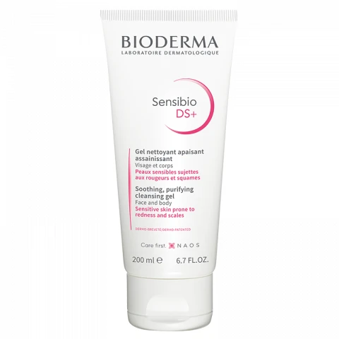 Bioderma Sensibio DS+ измивен гел-пяна за лице и тяло, 200 мл