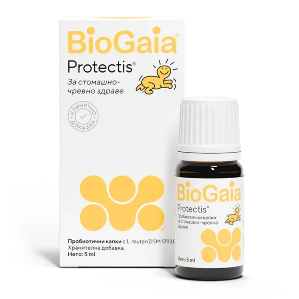 BioGaia Protectis пробиотични капки с L. reuteri, стъклен флакон, 5 мл