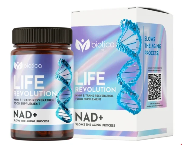 Biotica Life Revolution NAD+ хранителна добавка, 60 капсули