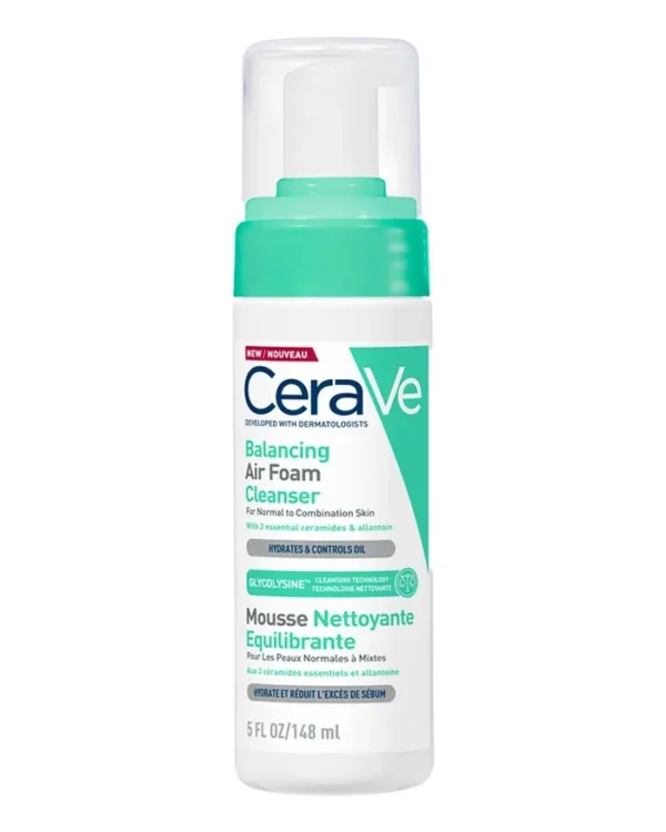 CeraVe балансираща въздушна пяна за почистване на лице, 150 мл