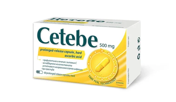 Cetebe 500 mg твърди капсули с удължено освобождаване, 30 броя