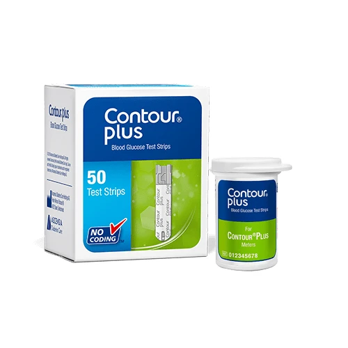 Contour Plus тест ленти за кръвна захар, 50 бр.