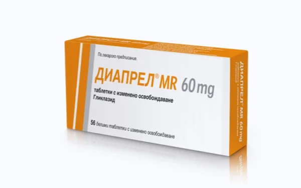 Диапрел MR 60 mg таблетки с изменено освобождаване, 56 броя