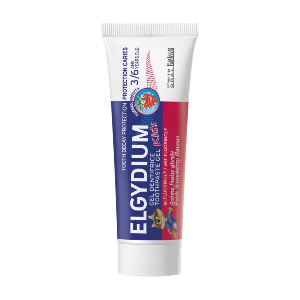Elgydium Kids Fresh Strawberry паста за зъби със свежа ягода за деца 3-6 години, 50 мл