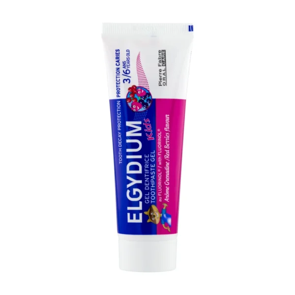 Elgydium Kids гелообразна паста за зъби с вкус на горски плодове за деца 3-6 години, 50 мл