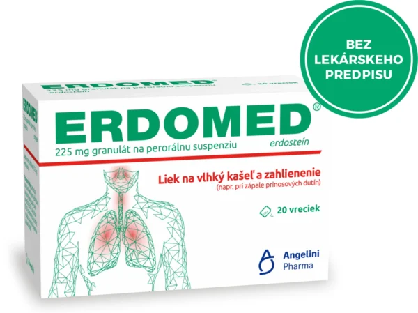 Erdomed 225 mg гранули за перорална суспензия, 20 сашета