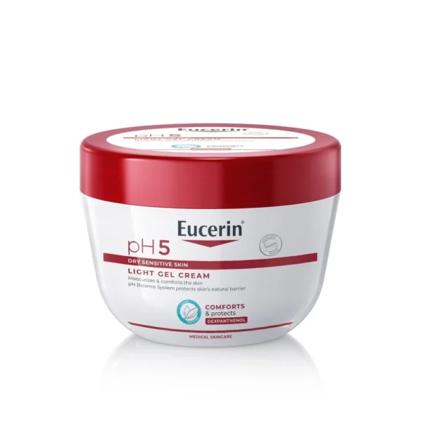 Eucerin pH5 лек гел-крем за тяло за суха и чувствителна кожа, 350 мл