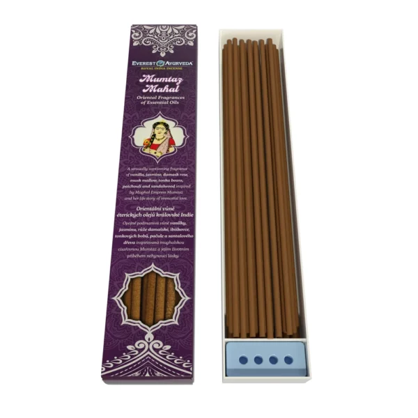 Everest Ayurveda ароматни пръчици Mumtaz Mahal с аромат на ванилия, 24 бр.