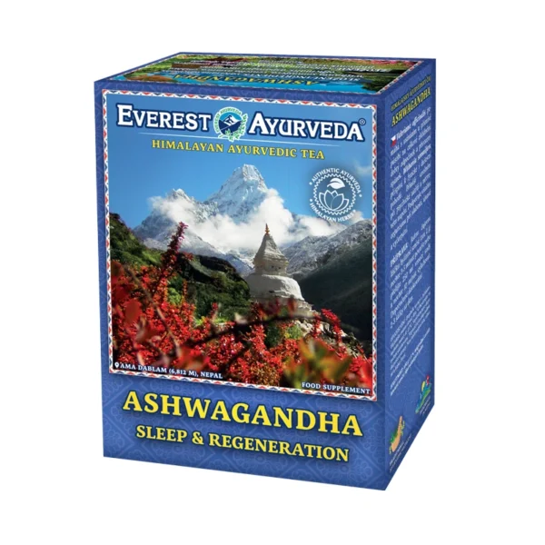 Everest Ayurveda Ashwagandha аюрведичен чай „Сън и възстановяване“, 100 г