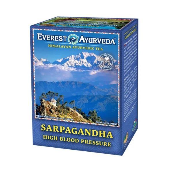 Everest Ayurveda Sarpagandha хималайски аюрведичен билков чай за кръвното налягане, 100 г