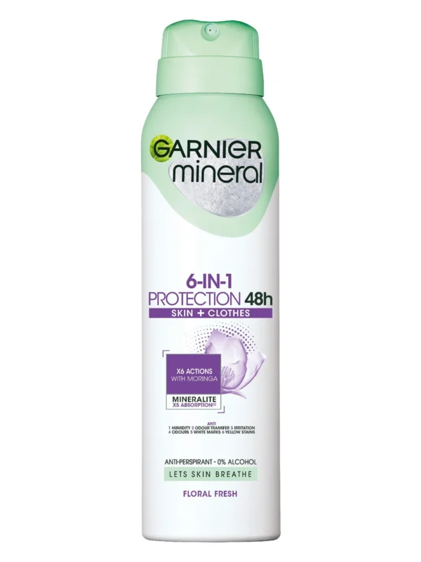 Garnier Mineral Protection 6 Floral Fresh антиперспирант спрей, 150 мл