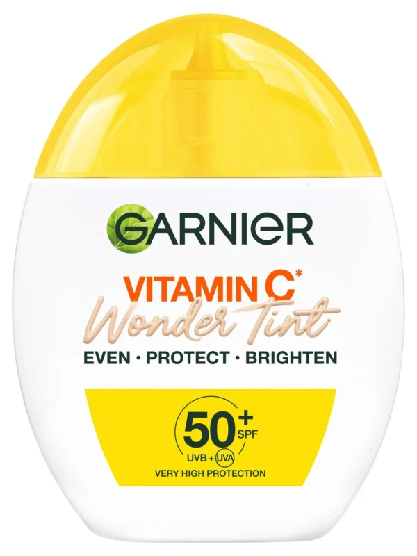 Garnier Vitamin C дневен тониращ флуид SPF50+, светъл, 40 мл