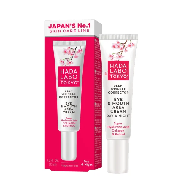 Hada Labo Tokyo Deep Wrinkle Corrector крем за зоната около очите и устата, 15 мл — снимка 2