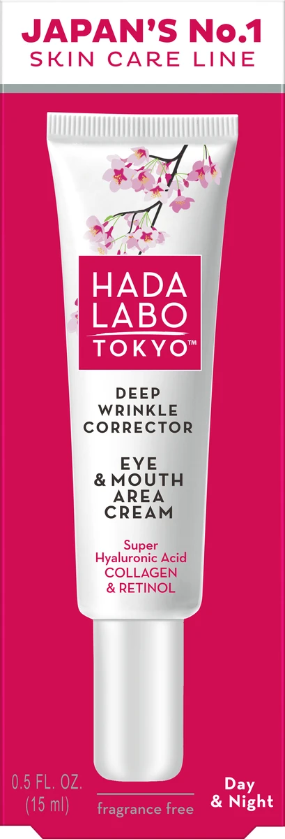 Hada Labo Tokyo Deep Wrinkle Corrector крем за зоната около очите и устата, 15 мл — снимка 3