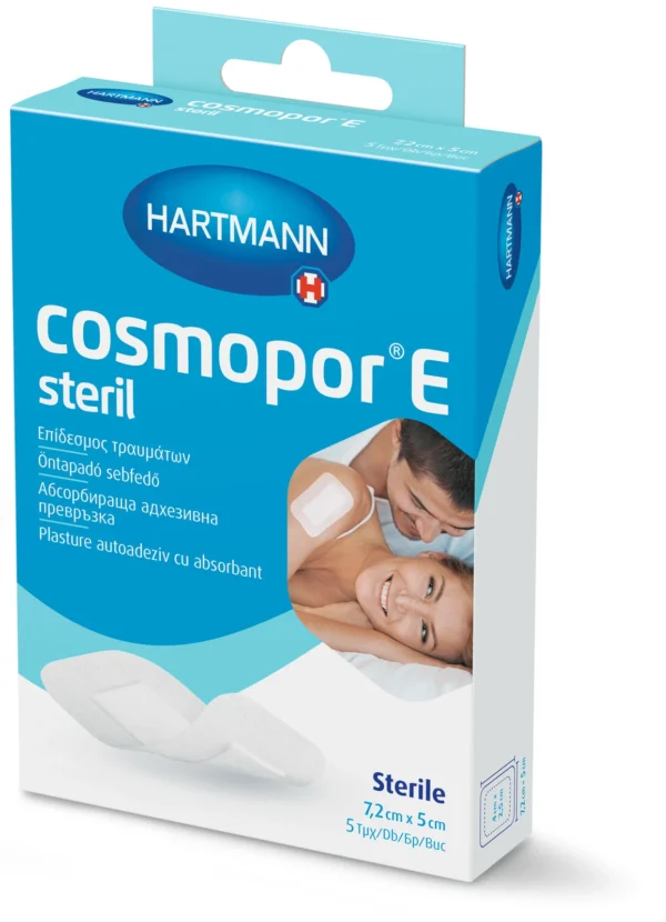 Hartmann Cosmopor E стерилна самозалепваща превръзка, 7,2 x 5 см, 5 бр.