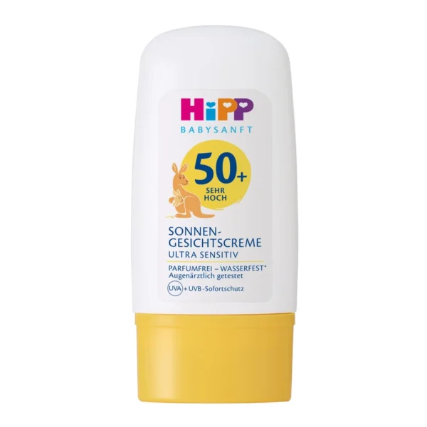 HiPP Babysanft слънцезащитен крем за лице SPF 50, 30 мл