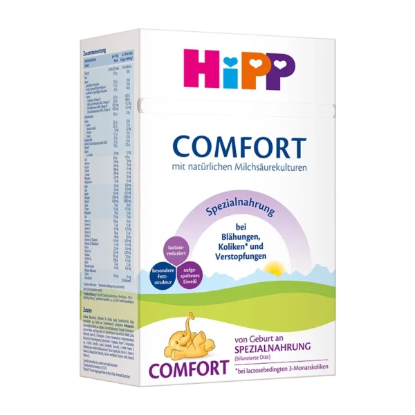 HiPP Comfort специализирана храна за кърмачета при запек и колики, 600 г