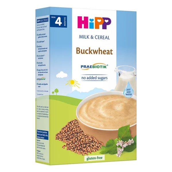 HiPP Prebiotik инстантна млечна каша с елда, 250 г