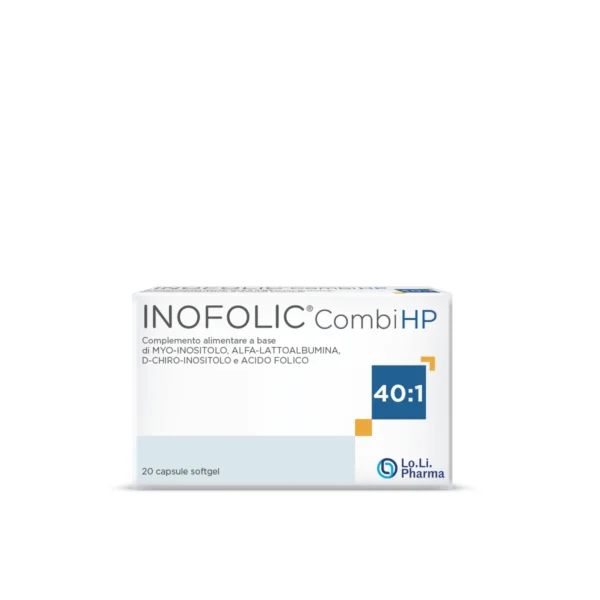 Inofolic Combi HP хранителна добавка с миоинозитол и фолиева киселина, 30 капсули