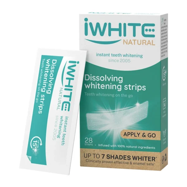 iWhite Natural разтварящи се избелващи ленти за зъби, 28 бр.