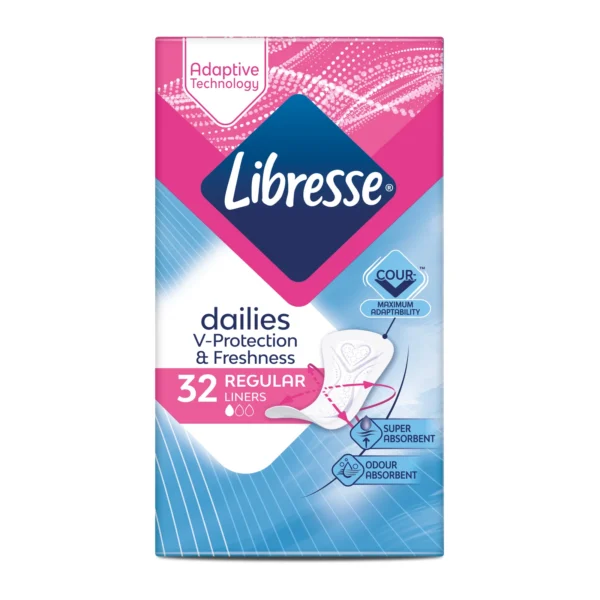 Libresse Dailies ежедневни дамски превръзки Regular, 32 бр.