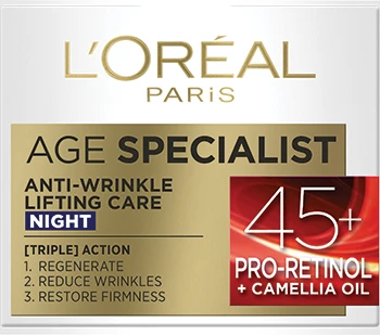 L'Oréal Paris Age Specialist 45+ нощен крем против бръчки, 50 мл