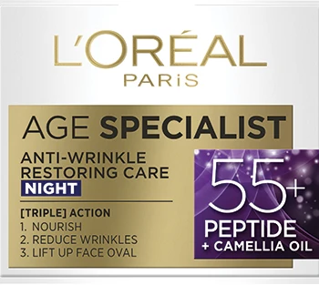 L'Oréal Paris Age Specialist 55+ нощен крем против бръчки, 50 мл