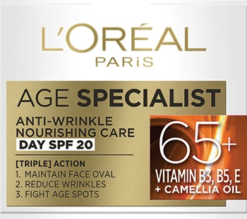 L'Oréal Paris Age Specialist 65+ дневен крем против бръчки, 50 мл