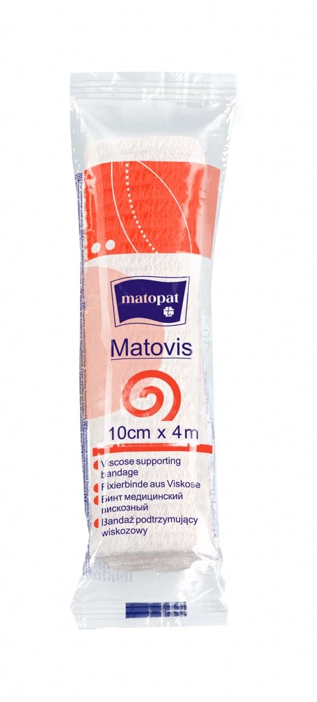 Matopat Matovis вискозен поддържащ бинт, 10 см x 4 м