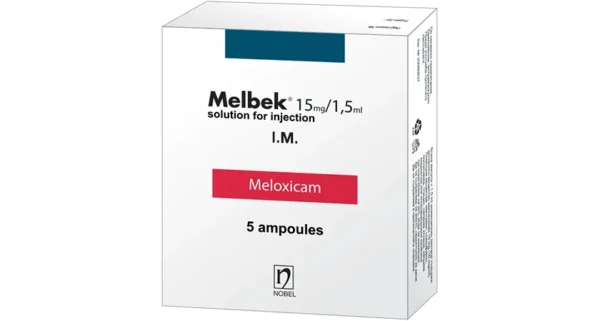 Мелбек 15 мг/1,5 мл инжекционен разтвор, 5 ампули