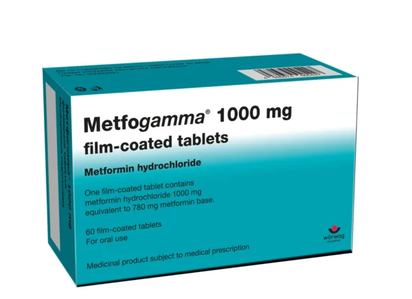 Metfogamma 1000 mg филмирани таблетки, 60 бр.