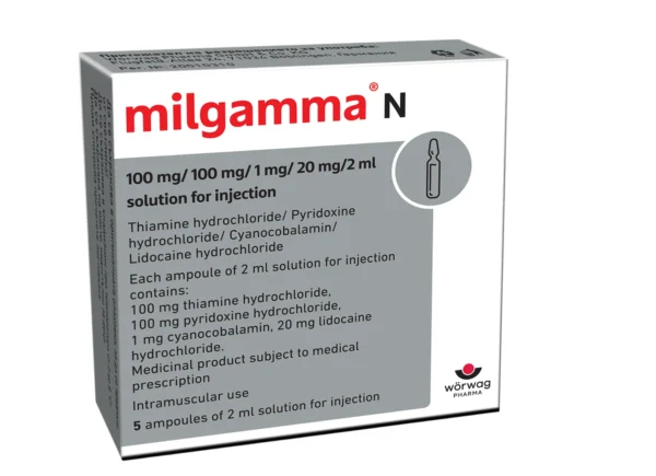 Milgamma N инжекционен разтвор, 5 ампули по 2 мл