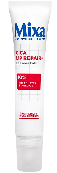 Mixa Cica Lip Repair+ регенериращ балсам за устни и нос, 10 мл