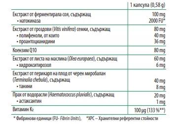 NatAspin Cardio Protect хранителна добавка за сърцето и кръвообращението, 30 капсули — снимка 2