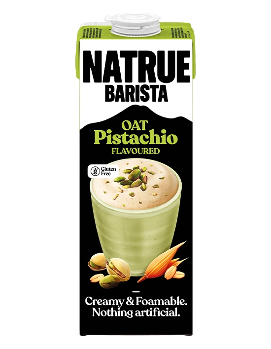 Natrue Barista овесена напитка с вкус на шамфъстък, 1 л