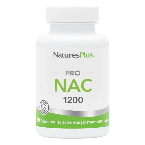 NaturesPlus PRO NAC 1200 N-ацетил-цистеин, 60 капсули