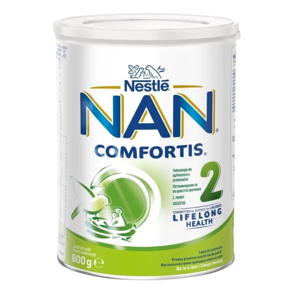 Nestlé NAN Comfortis 2 обогатено преходно мляко след 6-ия месец, 800 г — снимка 2