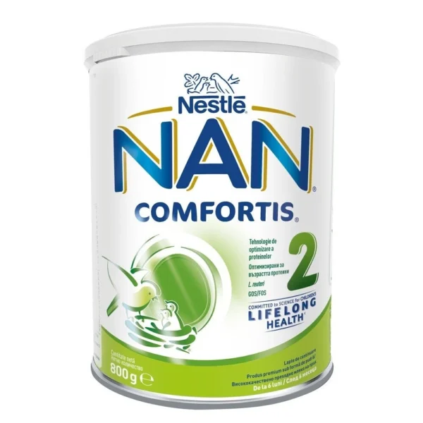 Nestlé NAN Comfortis 2 обогатено преходно мляко след 6-ия месец, 800 г