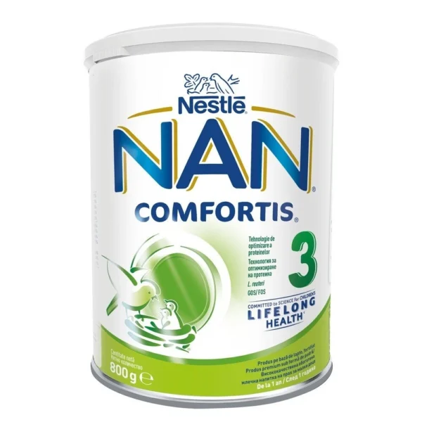 Nestlé NAN Comfortis 3 обогатена млечна напитка за малки деца над 1 година, 800 г — снимка 2