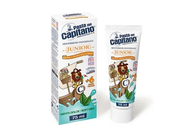 Pasta del Capitano Junior паста за зъби с мента 6+, 75 мл