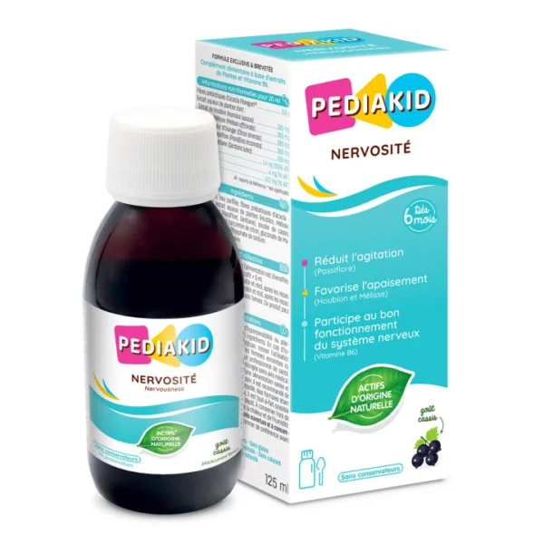 Pediakid Нервозит сироп с вкус на касис, 125 мл