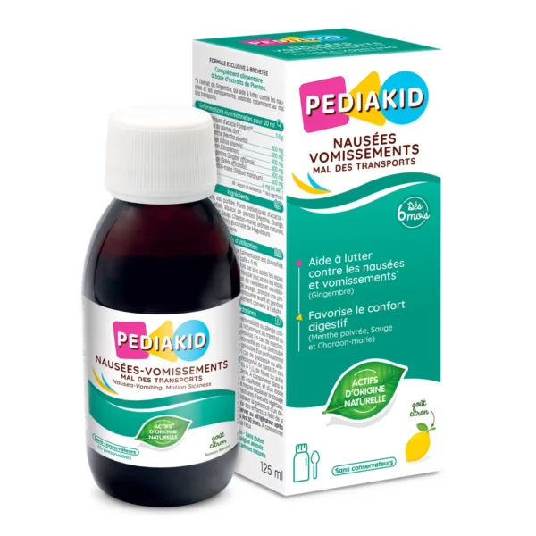 Pediakid сироп при гадене и повръщане, пътуване, 125 мл